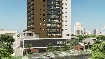 Apartamento à venda em Goiânia no Setor Bueno - Empreendimento Soho Bueno da Construtora WV Maldi - Fachada