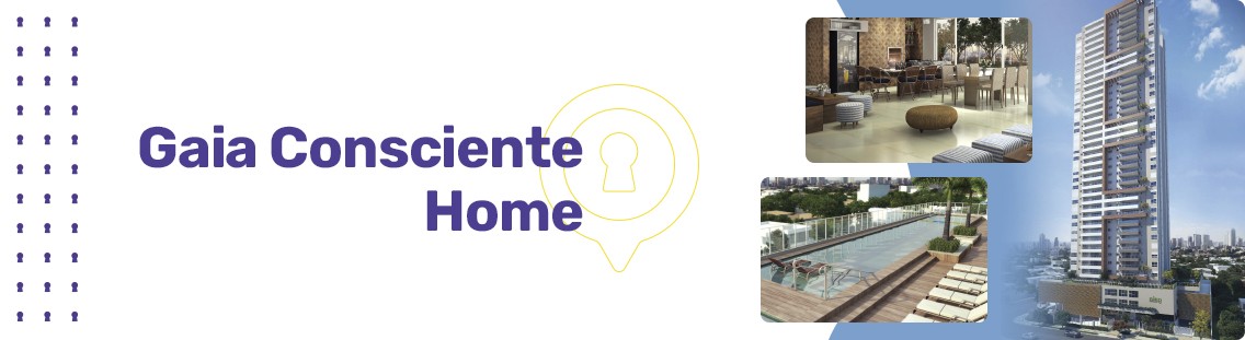 Apartamento à venda em Goiânia no Setor Bueno - Empreendimento Gaia Consciente Home da Construtora Consciente - Fachada