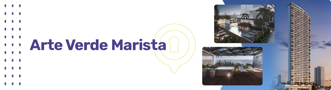 Apartamento à venda em Goiânia no Setor Marista - Empreendimento Arte Verde Marista da Construtora Grupo CF - Fachada
