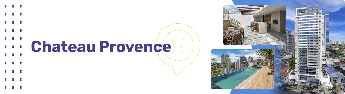 Apartamento à venda em Goiânia no Setor Marista - Empreendimento Chateau Provence da Construtora Grupo CF - Fachada