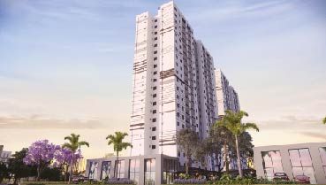 Apartamento à venda em Goiânia no Setor Crimeia Oeste - Empreendimento Distrito Goiás Norte da Construtora FR Incorporadora - Fachada