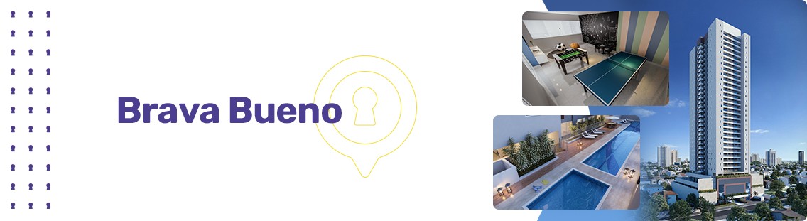 Apartamento à venda em Goiânia no Setor Bueno - Empreendimento Brava Bueno da Construtora CMO - Fachada