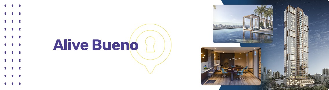 Apartamento à venda em Goiânia no Setor Bueno - Empreendimento Alive Bueno da Construtora Rodrigues da Cunha - Fachada