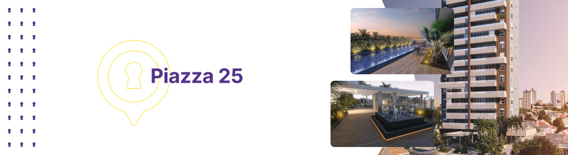 Apartamento à venda em Goiânia no Setor Bueno - Empreendimento Piazza 25 da Construtora City - Fachada